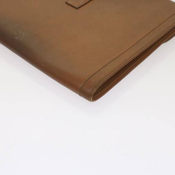 HERMES Clutch Bag Leather Brown Auth bs12425 - Picture 16 of 16